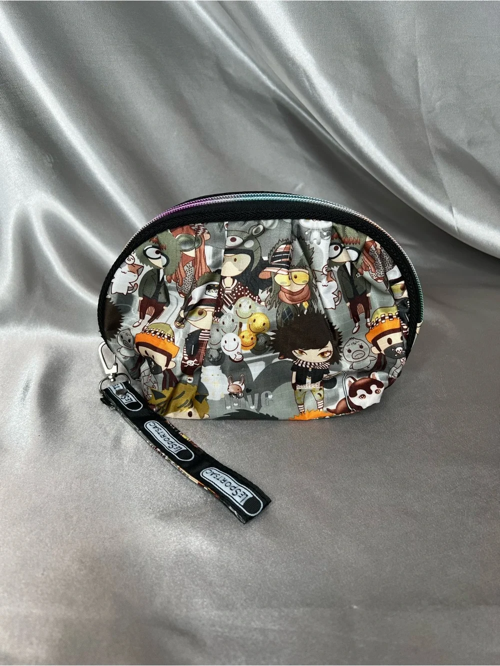 Rare Vintage LeSportsac x Tokidoki Adorable Cartoon Print Cosmetic Pouch